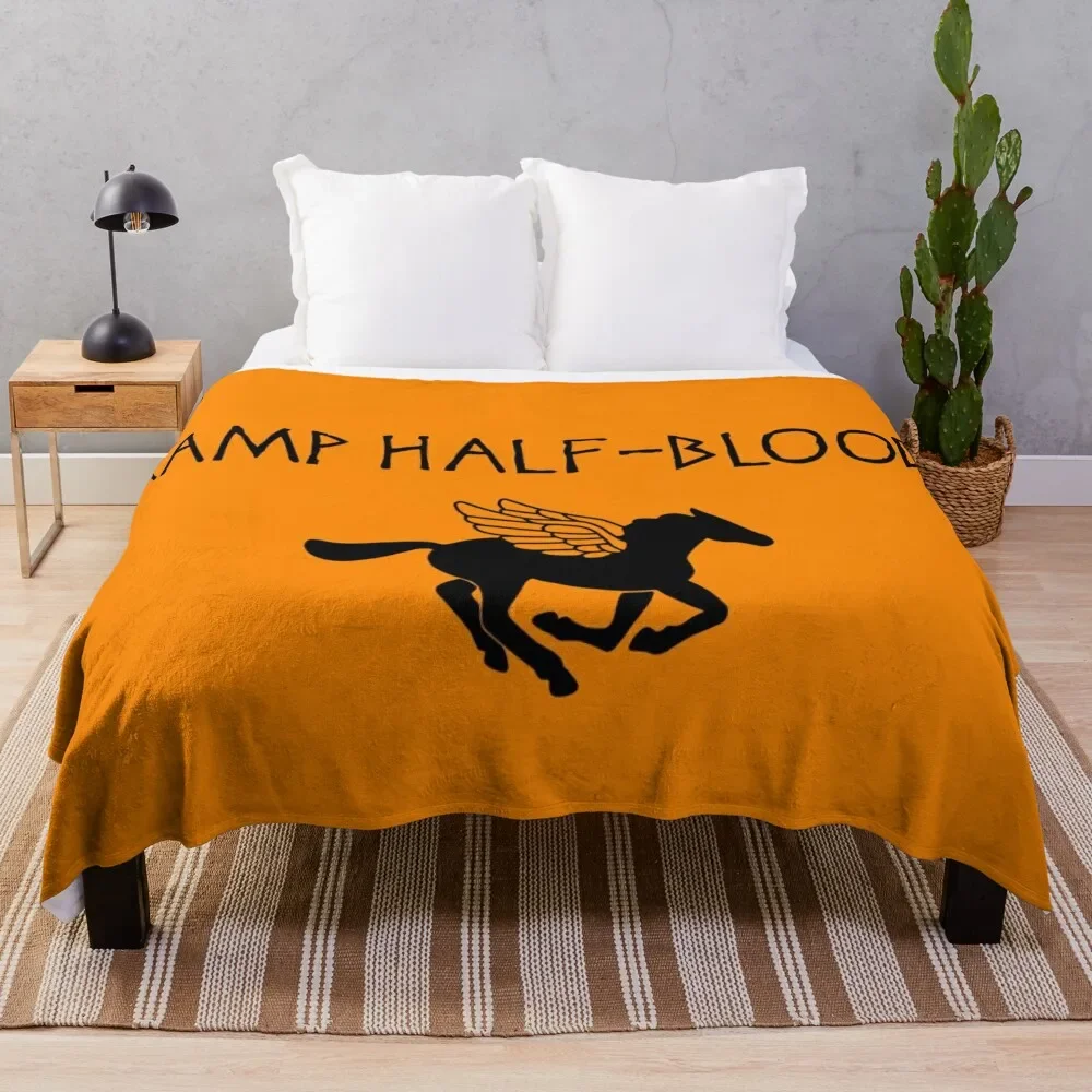 

Camp Half-Blood - Percy Jackson Throw Blanket Retro Blankets Thermal Blanket