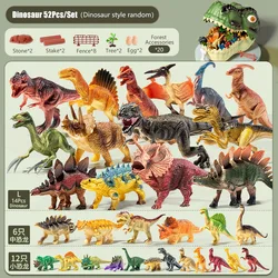 Realistic Dinosaur Toy Action Figure - PVC Tyrannosaurus (64PCS Set)