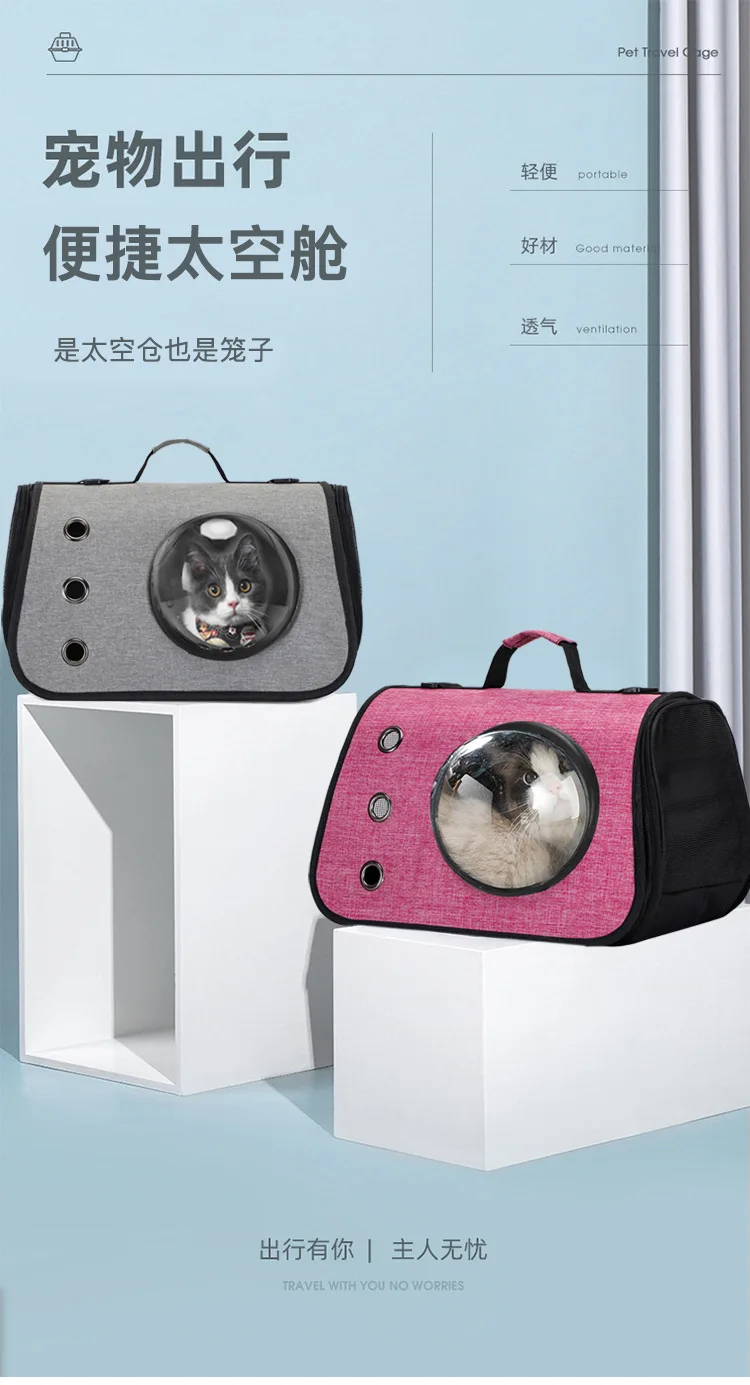 Pet Backpack Carrier For Cat, Space Capsule Design Pet Shoulder Bag,  Breathable Portable Cat Travel Bag - Temu United Arab Emirates