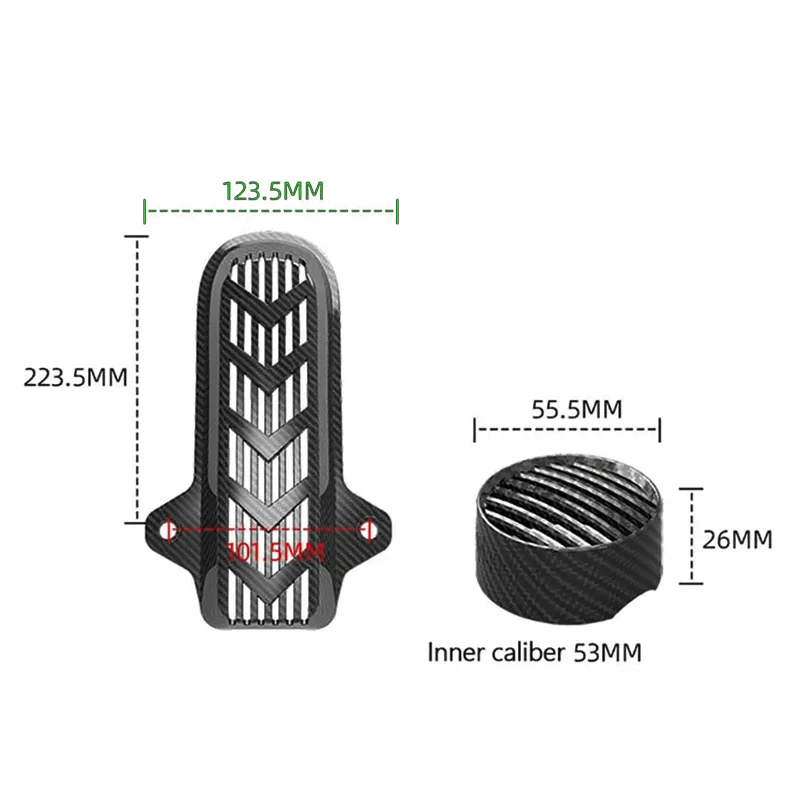 Motorbike Modified Parts Motorcycle Front Rear Turn Signal Trim Cover Tail Light Shield Compatible For QJMOTOR SRV300 / SRV350
