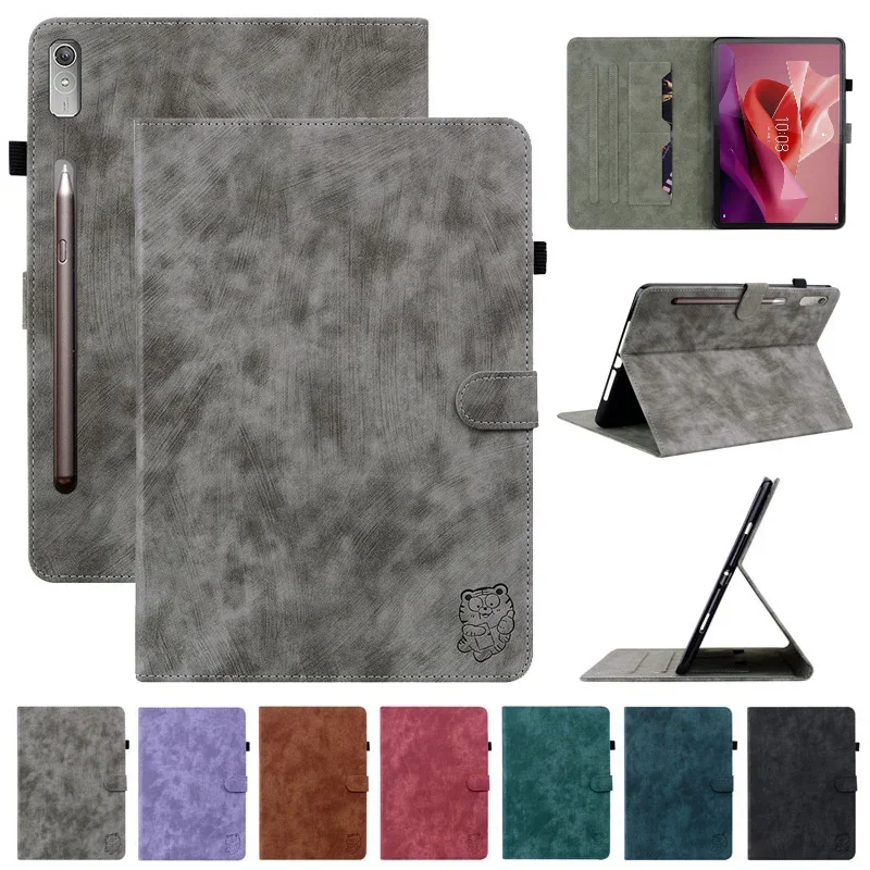 Per Lenovo Xiaoxin Pad Pro 12.7 Custodia Cute Tiger Wallet Flip Cover Per Lenovo P12 12 7 Custodia Per Xiaoxin Pad Pro 12 7 2023 Cover