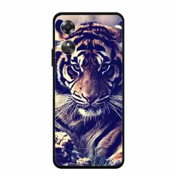 Cool Animal Design Black Edge Silicone Soft Phone Cover Case for OPPO A17 (B06.CH.218)