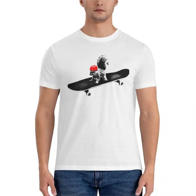 Skateboard Scoiattolo Classic T-Shirt Fruit Of The Loom Magliette Da Uomo Magliette Pesanti Per Uomo