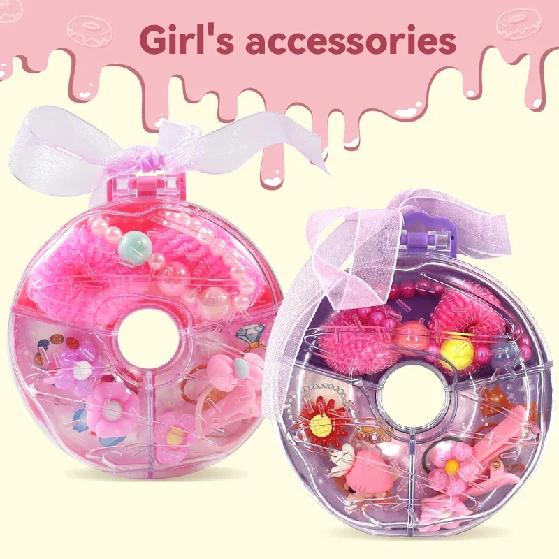 Doughnut Accessory Box Simulation Decoration Accessory Storage Treasure Box Diy Handmade Bead Decoration Toy Girl Gift beading accessories set