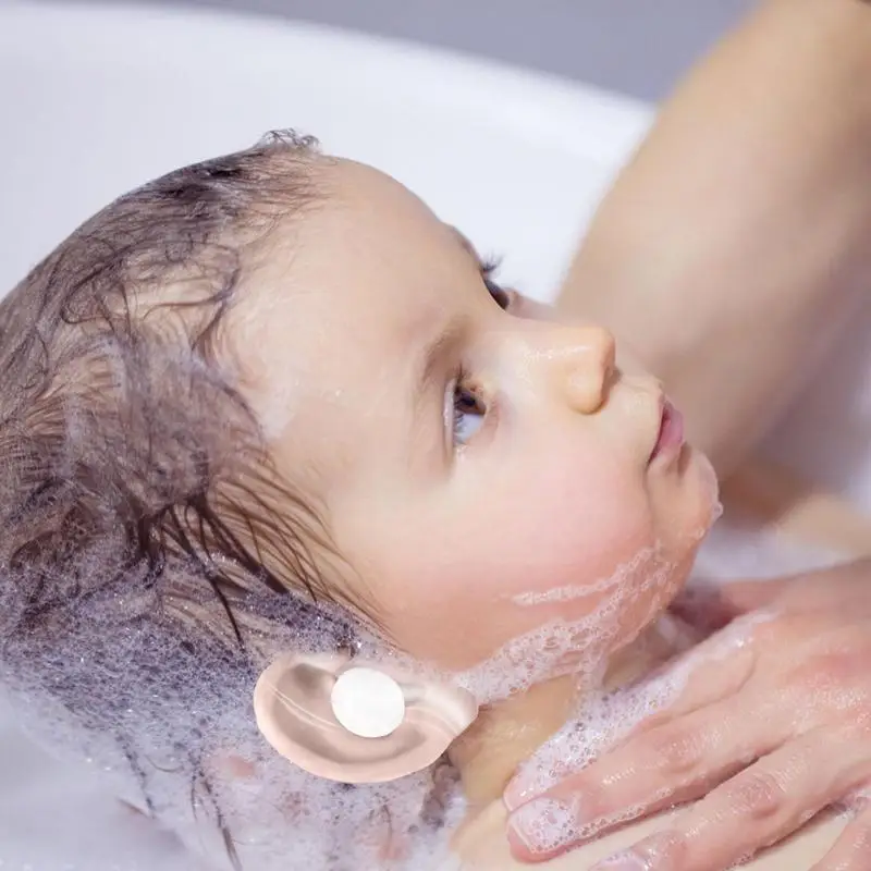 Autocollant de protection d'oreille étanche pour douche de bébé, patch de protection d'oreille de natation pour bébé, outil de bonnet de douche, 60 pièces