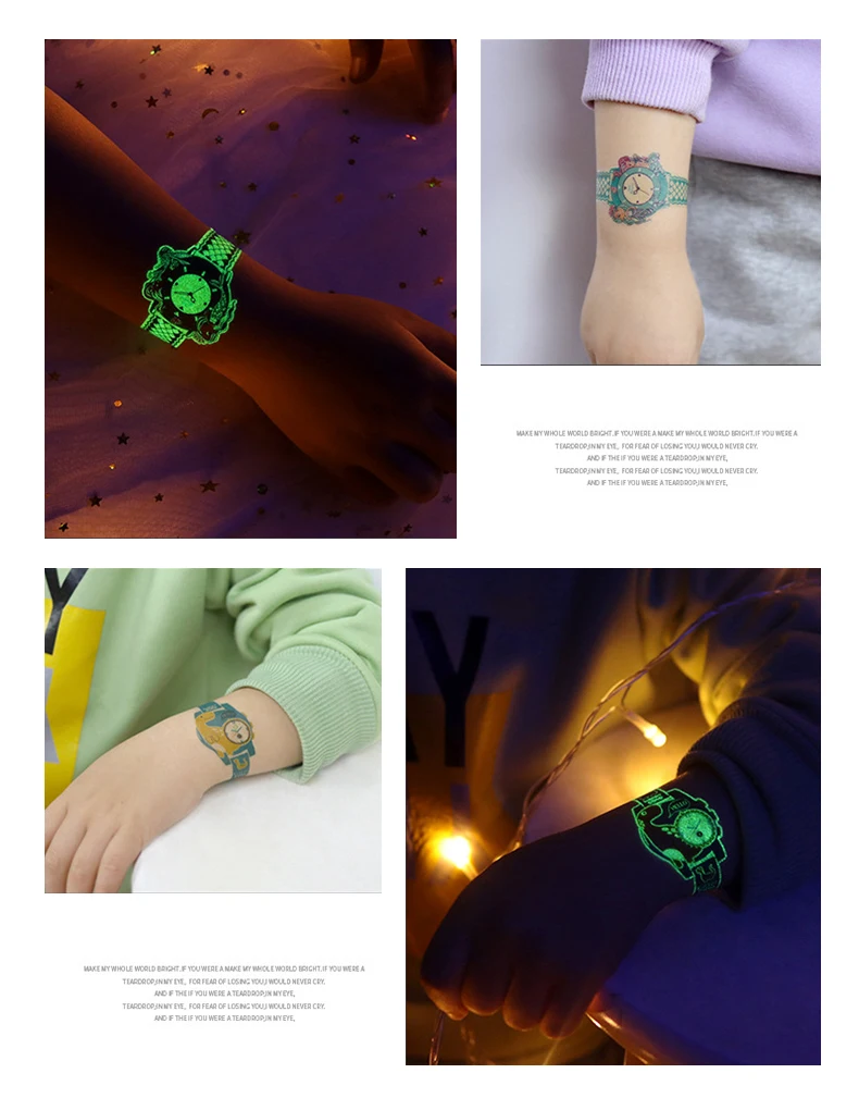 YESION Wholesale Printable temporary tattoo paper glow in the dark for  laser printer 