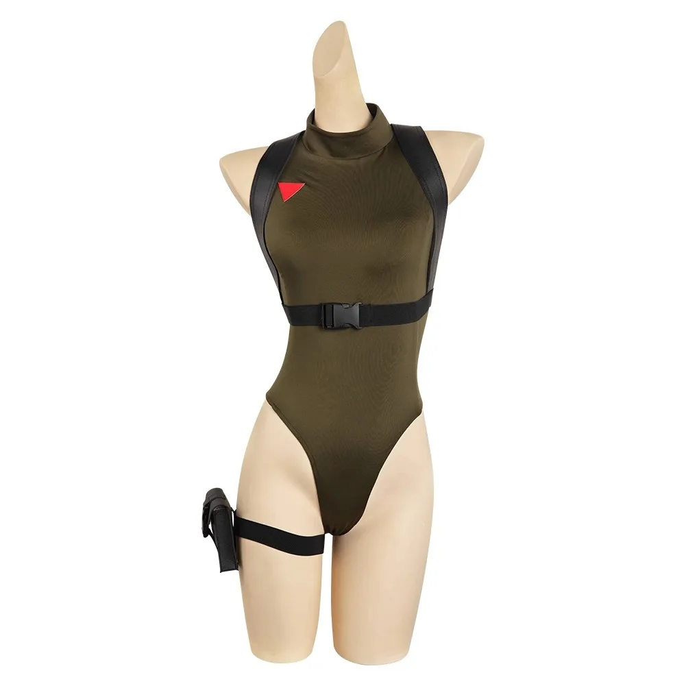 

Cammy White Cosplay Costumes Jumpsuit Game Street Fighter Role Play Bikini Hat Halloween Carnival Outfit For Women Girls