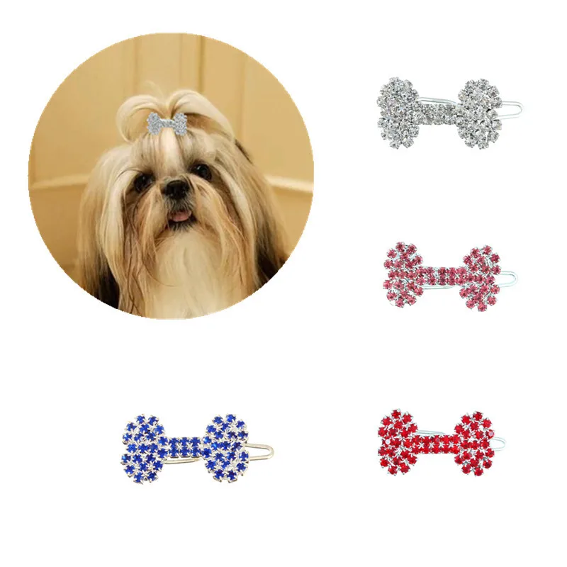 Title 2, Pet Hair Clips for Dogs Bows Hair Clips for Pup...