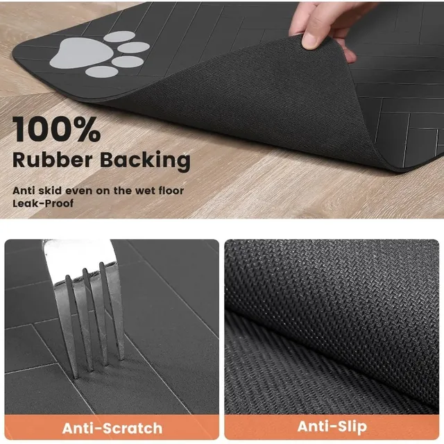 Pet Feeding Water Absorbing Bowl Pad with Waterproof Rubber Quick Drying Pad, Convenient  and  Practical  Pet  Supplies 5