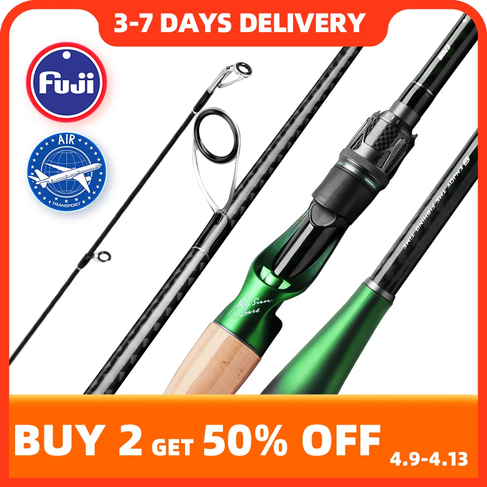 HANDING Magic Soul 50% Off Fishing Rods TORAY® 36 Ton Full Carbon Blanks  Bass Spinning Fishing Rod FUJI® A Guides Casting Ro - AliExpress