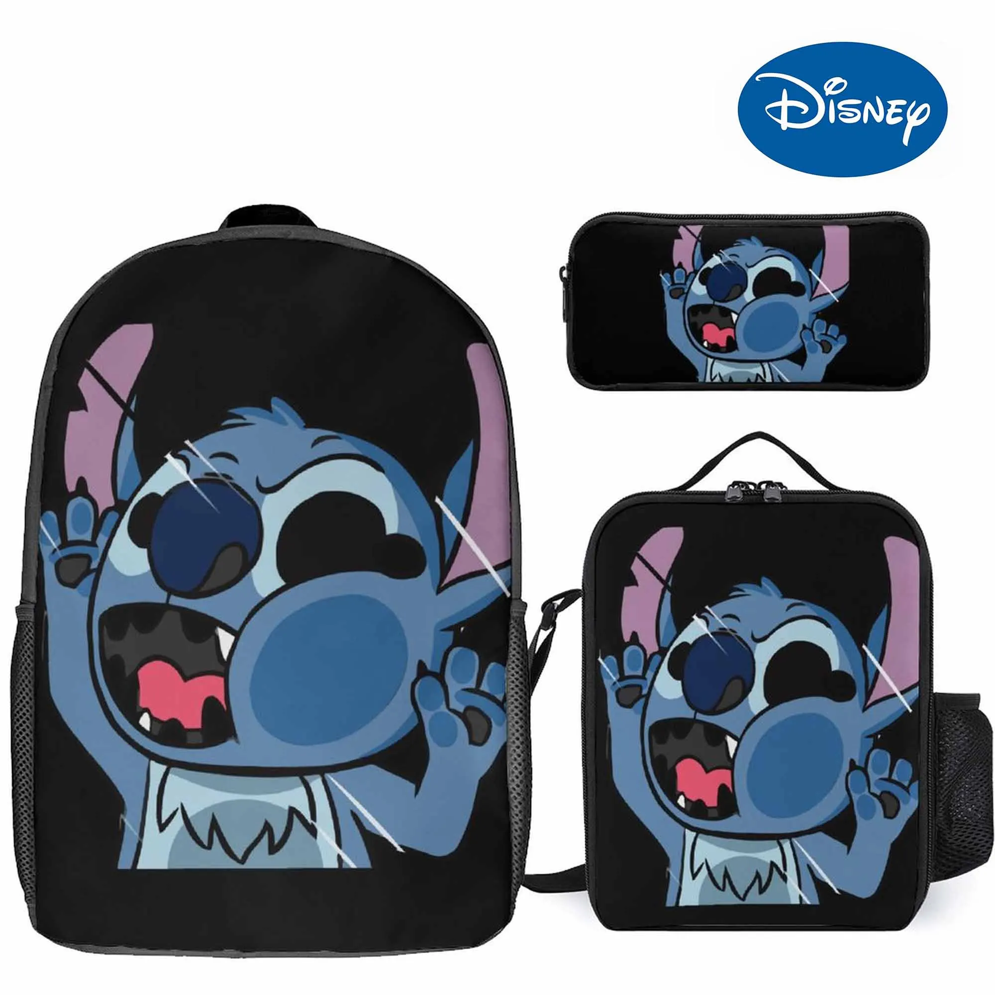 

Back-To-School Season Boys And Girls Customize Three-Piece Set Of Disney Cartoon Character Printed Backpack Meal Bag Pencil Case