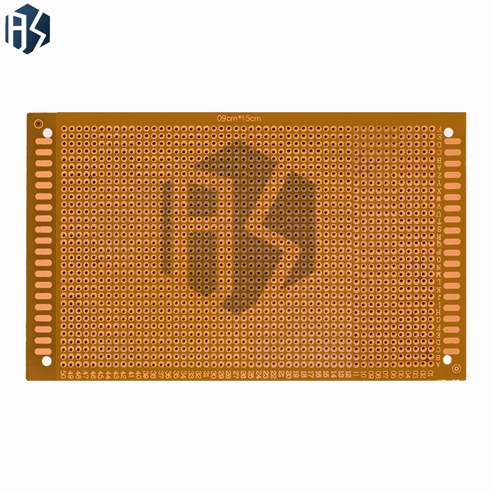 9×15cm FR-1 베이클라이트 단면 구리 클래드 PCB, DIY 전자제품용 노란색 프로토타입 보드(1개)