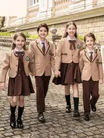 Primary School Uniform Spring And Autumn Clothing Set British Boys Girls Children's Kindergarten Class Chorus Performance Clothe 2