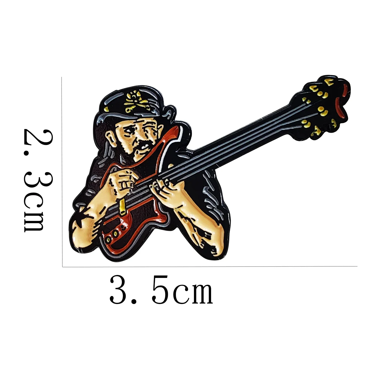 Lemmy Rock Band Enamel Pin - Stylish Metal Brooch Jewelry Accessory
