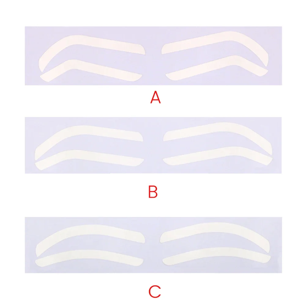 10/30/60PCS Disposable Eyebrow Design Stencil Eyebrow Tint Airbrush Auxiliary Sticker For Brows Shaping With Single