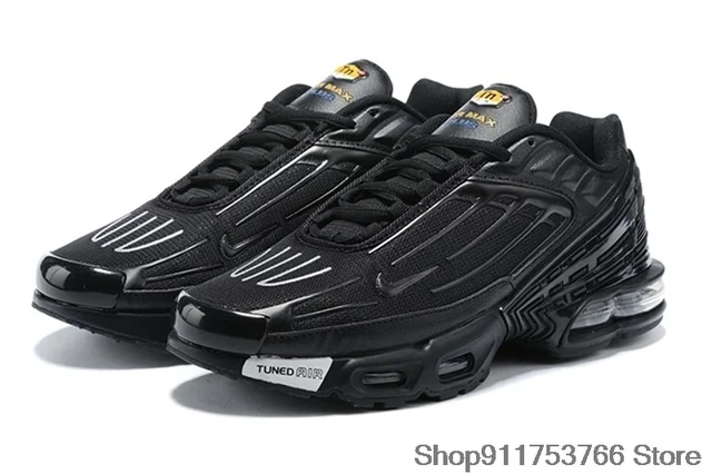 nike tuned 3 black and white