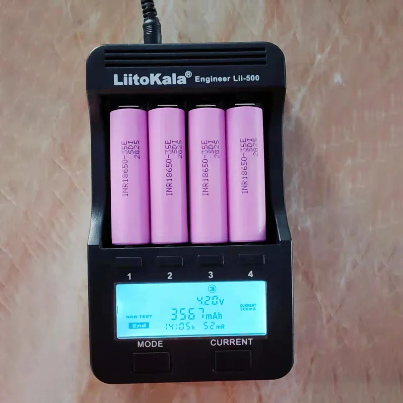 1-10 actual capacity original power 18650 lithium battery 35E 3500mAh 3.7V 25A high power inr18650 electric tools