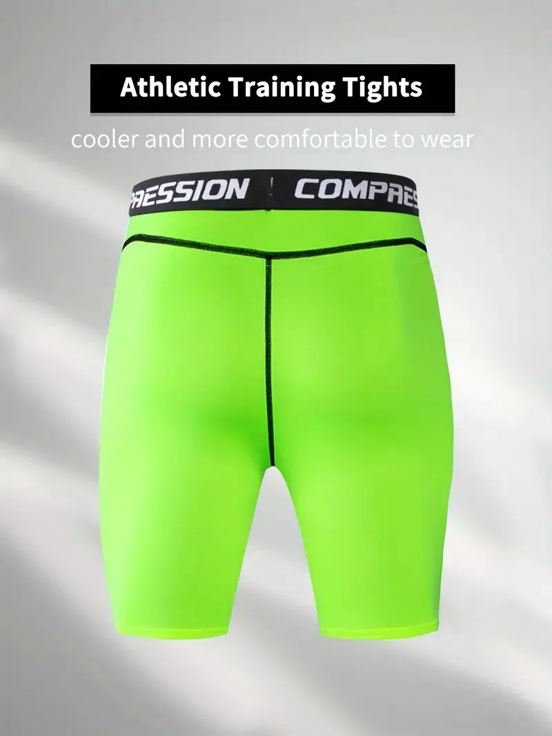 Men's Outdoor Sports Tight Shorts High Elasticity Quick-drying Sweat-absorbing for Fitness Running Compression