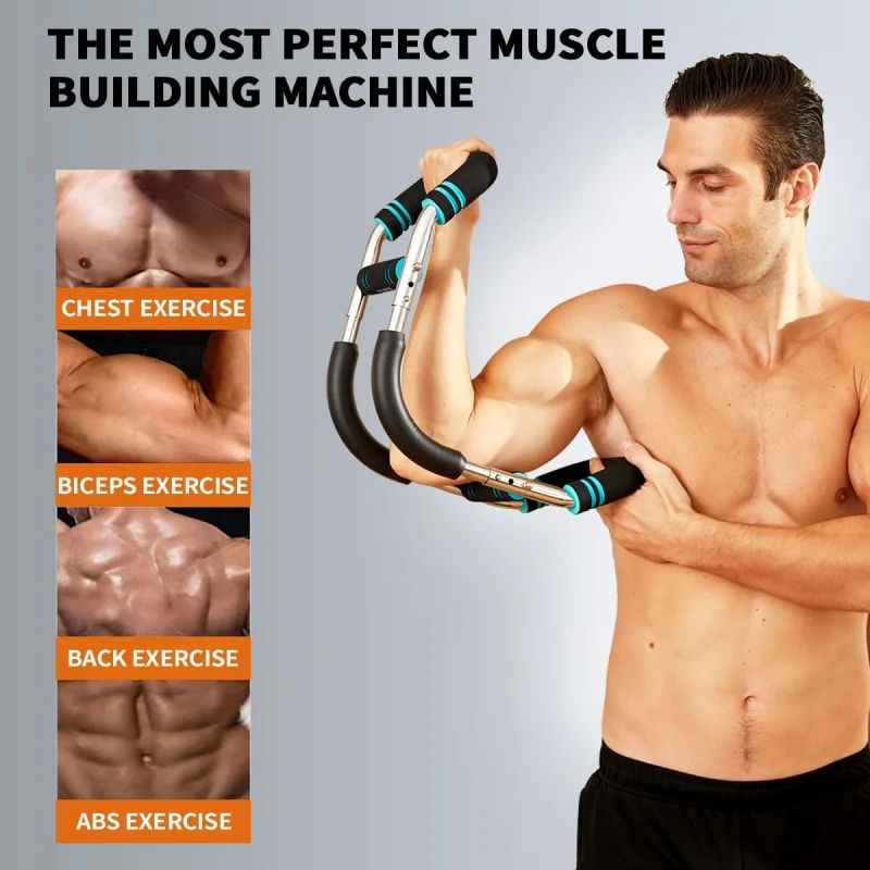 HOTWAVE Twister Arm Exerciser,Adjustable Spring Workout Bar, Portable Home Fitness Equipment