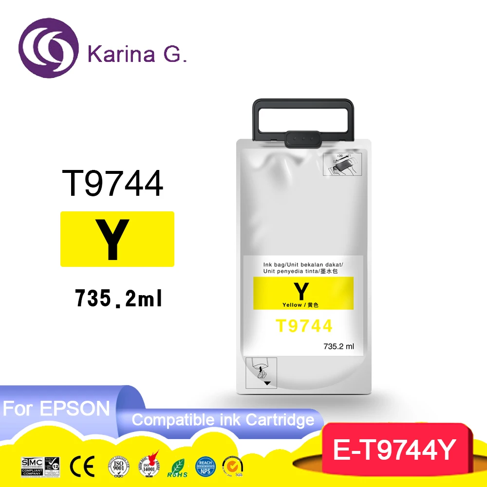 For  C869 T974 T9741 T9742 T9743 T9744 Premium Color Compatible Ink Bag Cartridg