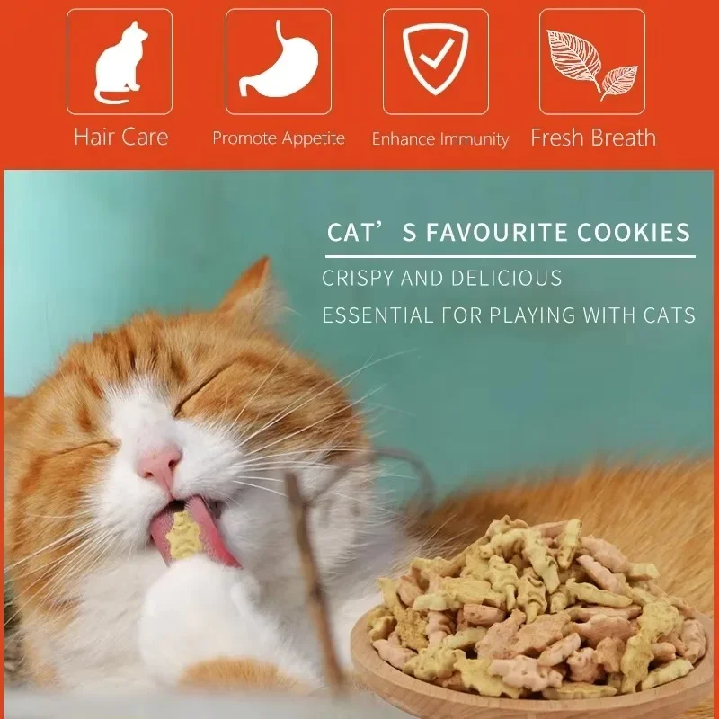 Cat Biscuits Cat Snacks Kitten Teething Sticks Pet Molar Nutrition Fattening Pet Snack Adult Reward Cookies Freeze Dried