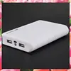 3X Portable USB Charger 5V 2A 18650 Power Bank Battery Box For Iphone6 Smartphone Colour:White-ABJU 1