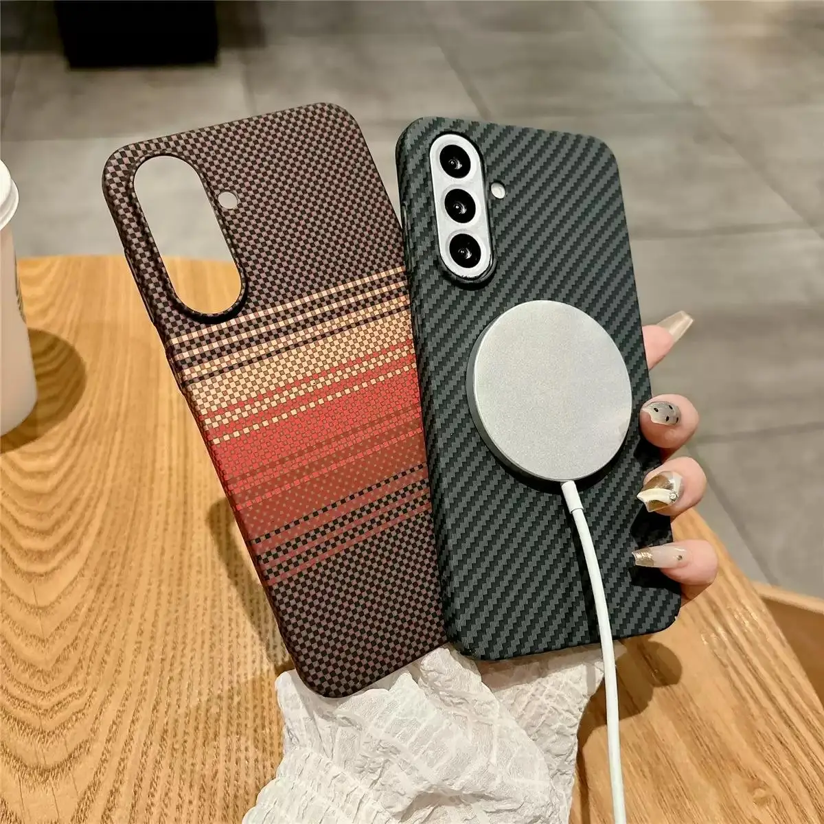 Ultra Thin Carbon Fiber Magnetic Phone Case