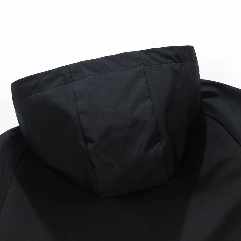 Männer Jacke Mäntel Wind breaker Trench Overs ize 6xl 7xl 8xl plus Größe Kapuze wasserdicht schwarz Bomber Camping lose dünne Soft shell – Detail 20