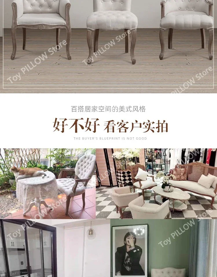 Description Picture 3 of itemNordic Dining Table Chairs Living Room Modern  Chair Industrial Deck-chair Individual Armchair Kitchen Furniture