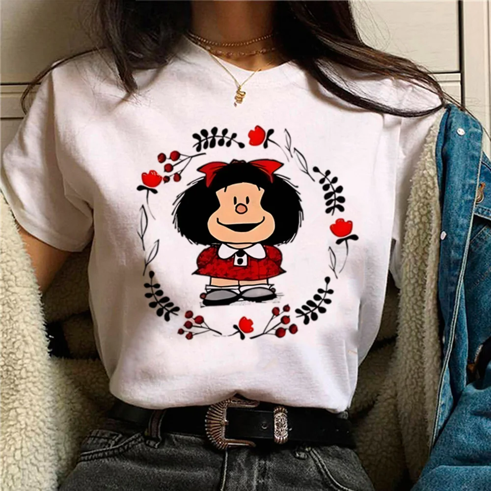 

Mafalda Tee women harajuku t-shirts female 2000s streetwear clothes