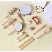 Orff Wooden Instrument Set for Children's Percussion Instrument Kindergarten Baby Music Early Learning Education Teaching Aids 2