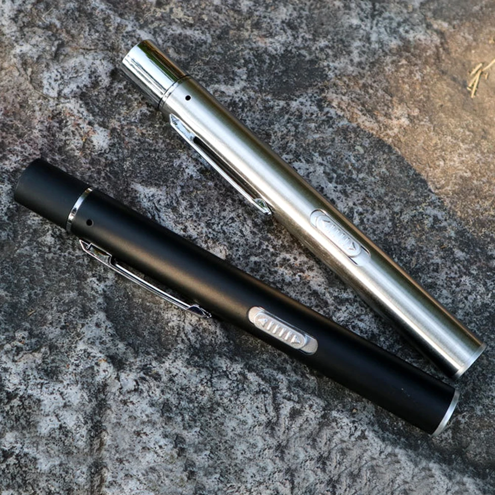 Compact LED Medical Examination Pen Light with Pupil Gauge
