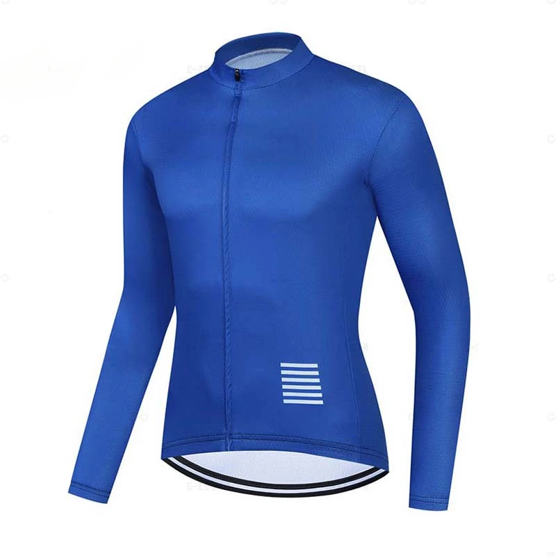 Men Cycling Jerseys White Long Sleeves Autumn Cycling Clothing MTB Pro Team Bike Shirts Bicycle Clothes 3