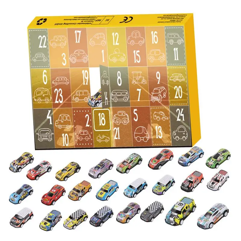 

Christmas Countdown For Kids 2022 Boys Advent Calendar 24 Day Countdown With 24 Different Race Cars Cool Christmas Gift Holiday