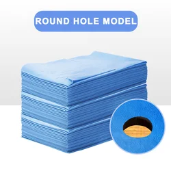 Disposable Massage Bed Pads - 20 Pack, Breathable and Travel - Friendly (Round Hole Model)