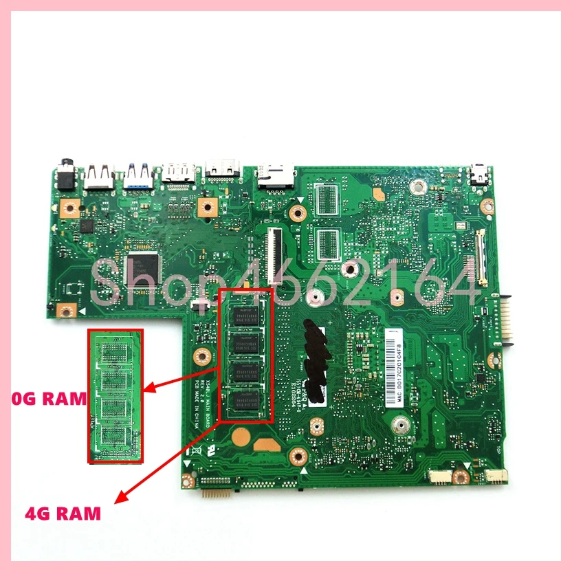 Placa-mãe do Portátil para Asus X540lj i3 i5 i7 Processador Central 0g 4g Ram Uma Dis X540l A540la F540la K540la R540la X540lj - Imagem 3