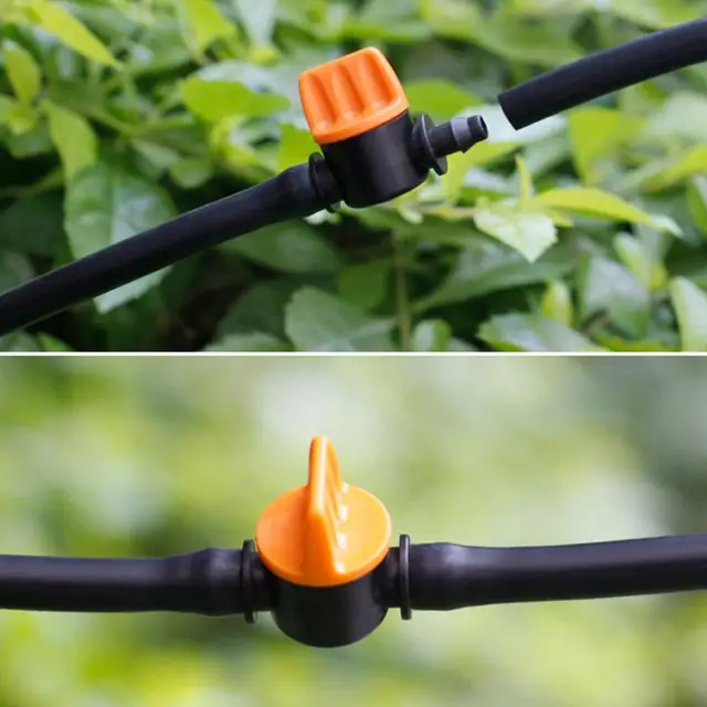 20Db Csepegtető Öntözőszelep 4/7 Mm -Es Csepp Öntöző Kapcsoló, 4 Pvc Cső Mini Szelep Az Üvegházhatású Kerti Törvény F7G9 -Hez - Image 6
