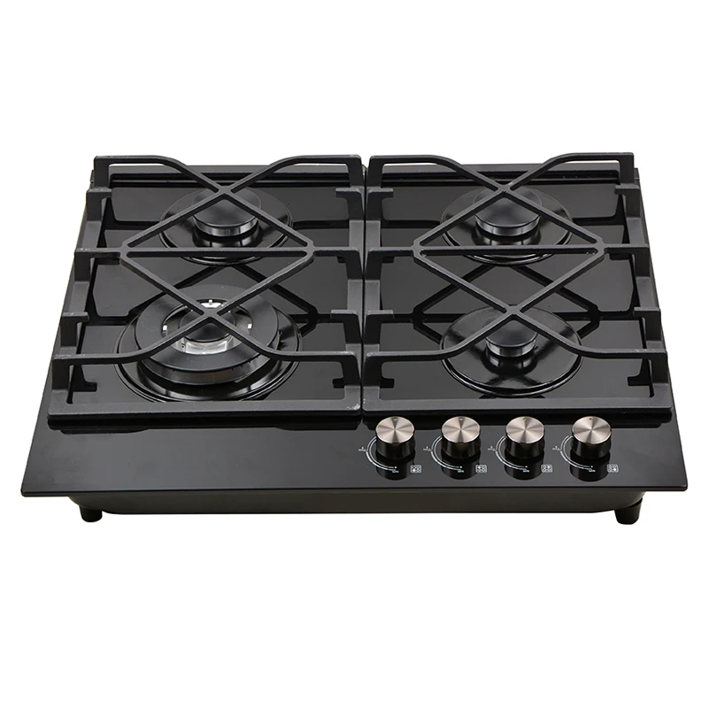 Factory OEM/ODM/CKD/SKD Built-in 4 Burners Cooker Gas Hob/Cooking 60CM Gas Cooktop Glass Stove