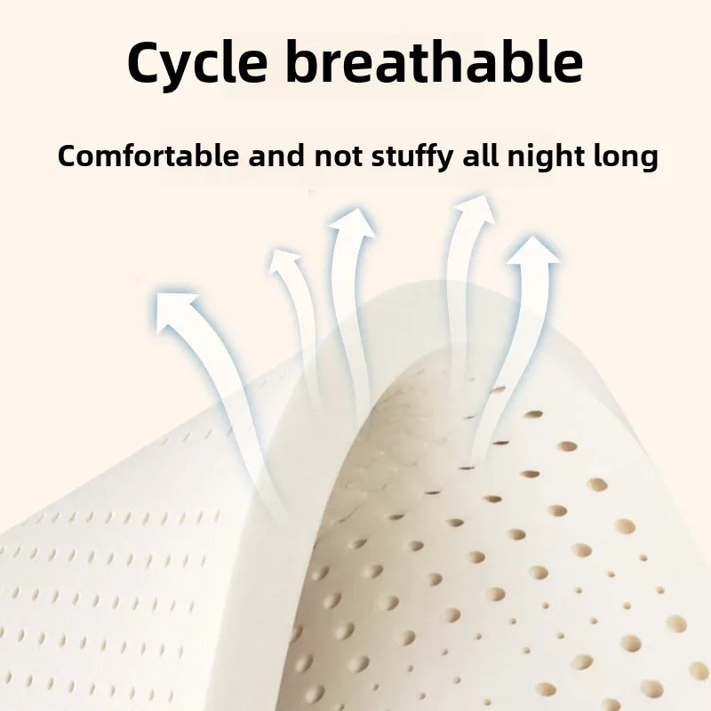 Thick and Firm Natural Latex Pillow High and Thick Pillow Core to Protect Cervical Spine Super High Pillow Core without Collapse 4