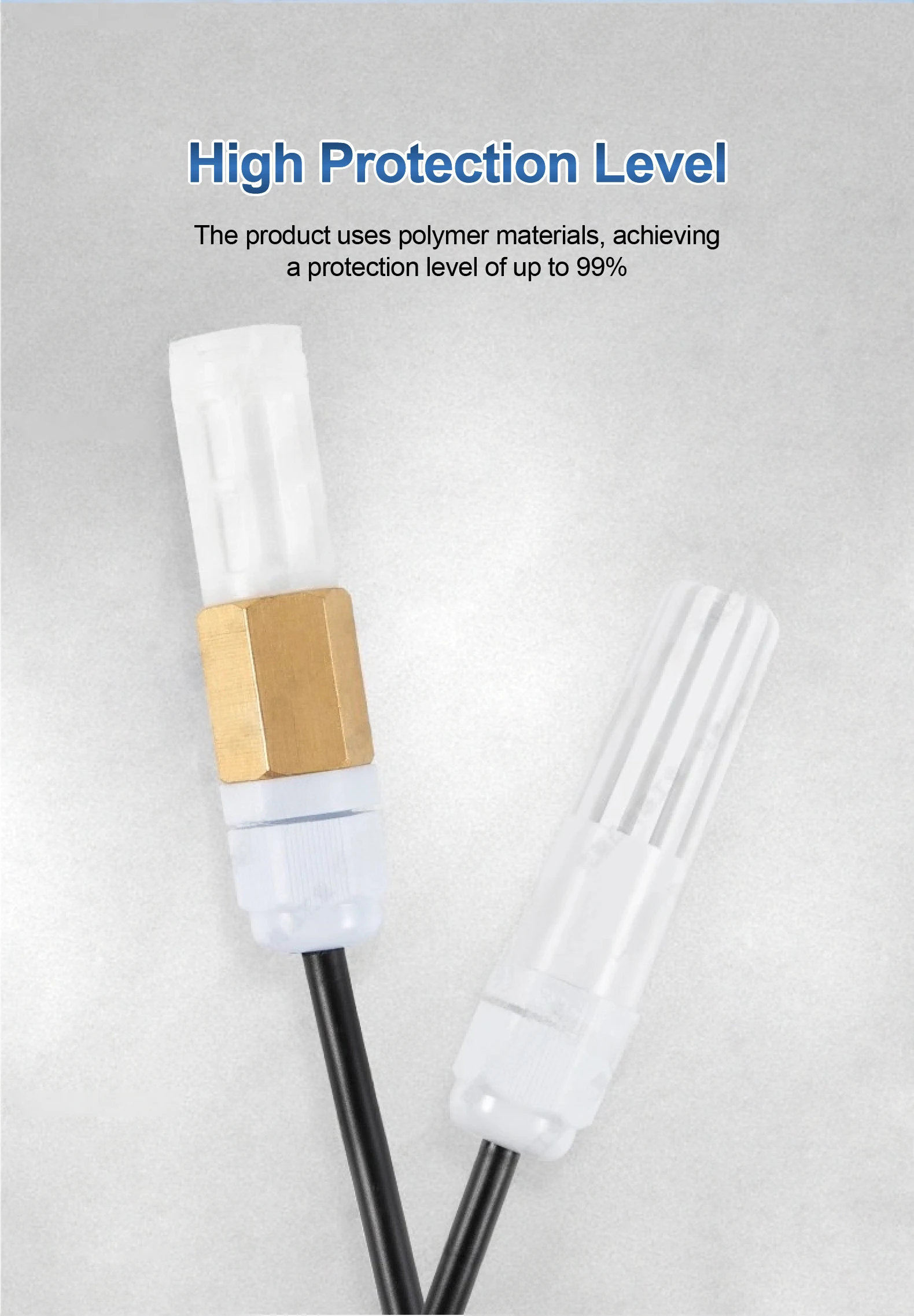 RS485 Temperature Humidity Sensor 0.5m Cable Industrial Waterproof High Precisio
