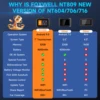 FOXWELL NT809 OBD2 All System Car Diagnostic Tools Bidirectional Control Test Scanner 30+ Services OBD2 Automotive Scanner 2