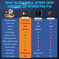 FOXWELL NT809 OBD2 All System Car Diagnostic Tools Bidirectional Control Test Scanner 30+ Services OBD2 Automotive Scanner 2