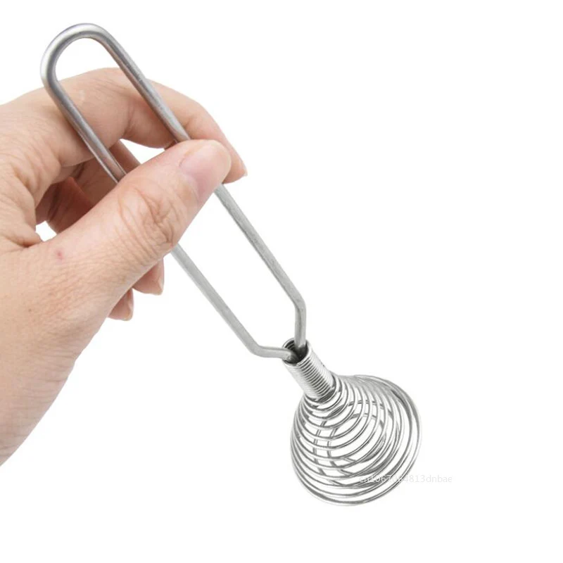 Stainless Steel Spring Coil Whisk Wire Whip Cream Egg Beater Gravy Mixer Kitchen Cooking Tool Acceesories