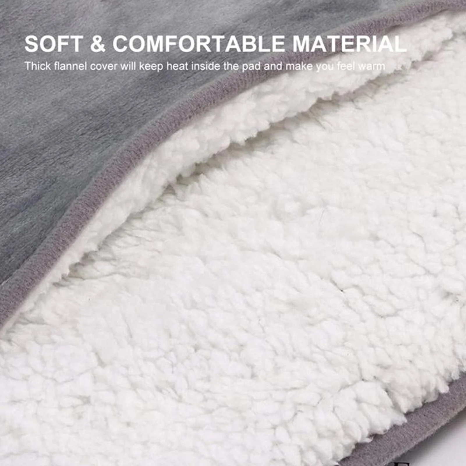 Description Picture 5 of itemWinter USB Charging Electric Foot Heating Pad Universal Soft Plush Washable Foot Warmer Heater Household Heat Foot Warming Mat