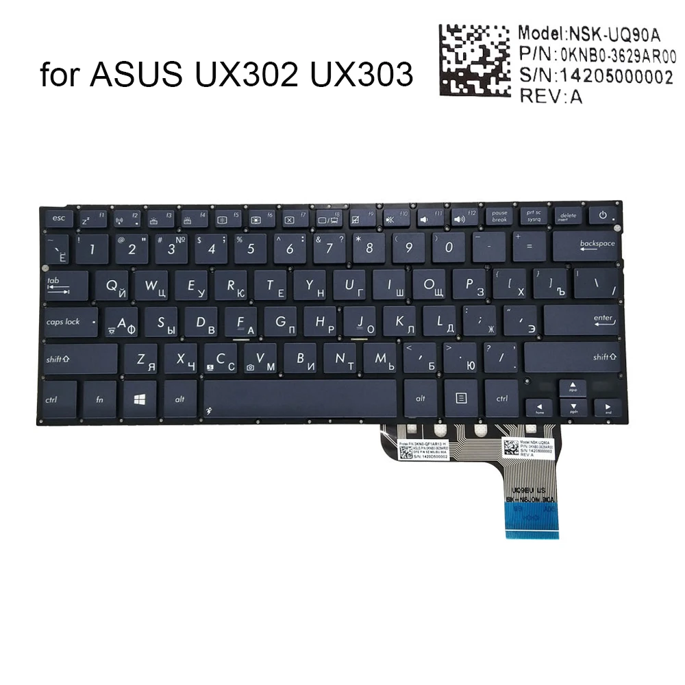 teclado retroiluminado, para ux302, ux302la, ux302lg, ux303,