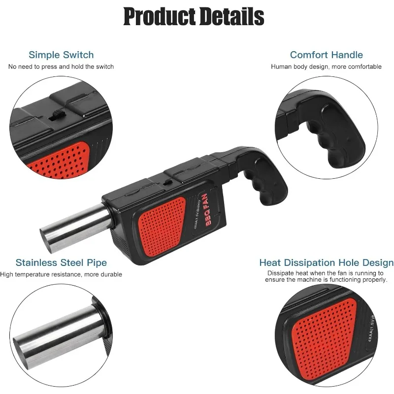 BBQ Air Blower Portable Electric BBQ Fan