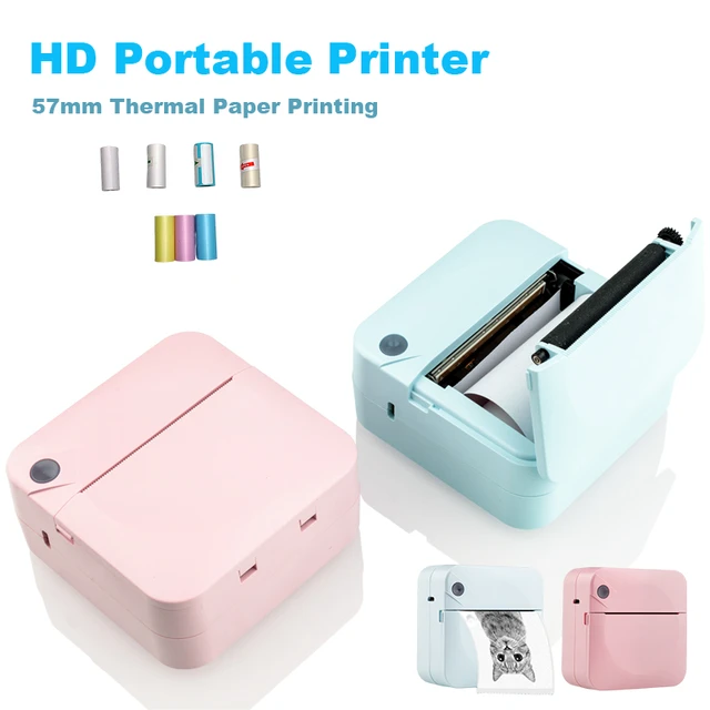 Smart Mini Print Portable Bluetooth Phone Printing Multifunctional HD Photo  Inkless Printer M02S 300DPI Thermal Printers - AliExpress