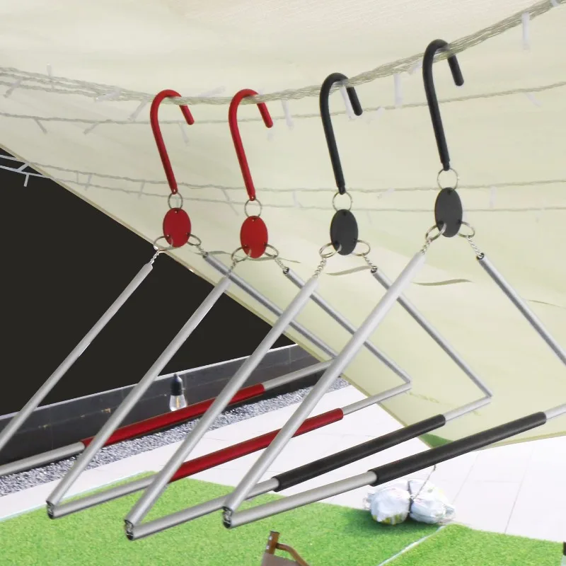 

Outdoor Foldable Coat Drying Rack,Aluminum Slim Closet Organizer For Travel Hotel Camping Retractable Portable Clothes Hangers