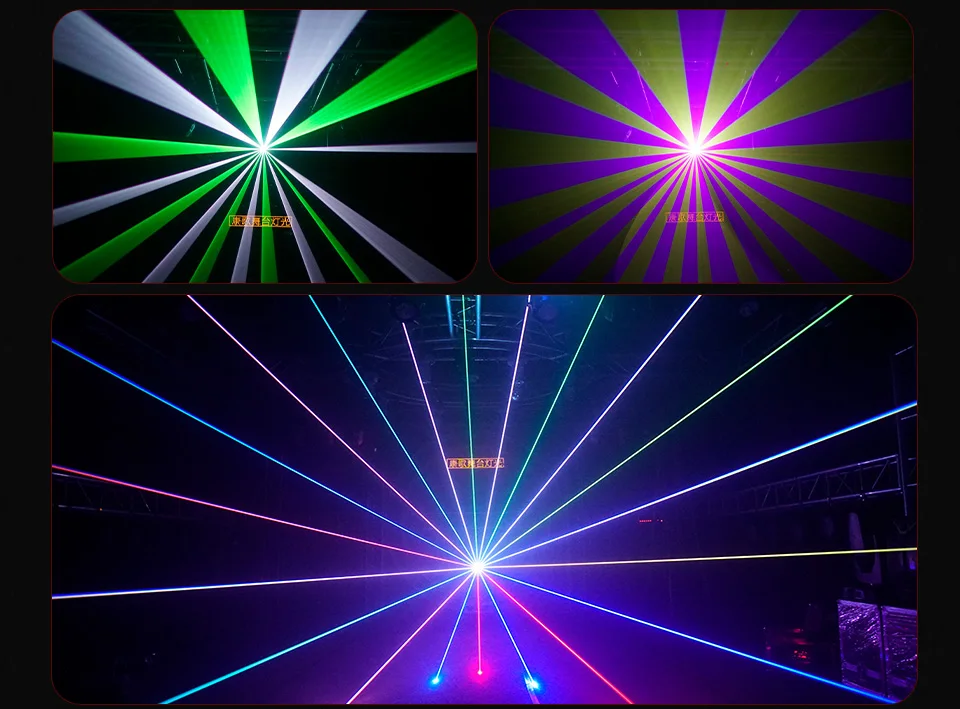 APP Control ILDA 3D Animation Laser Light 2W 3W 4W RGB Stage Scanner Projector E
