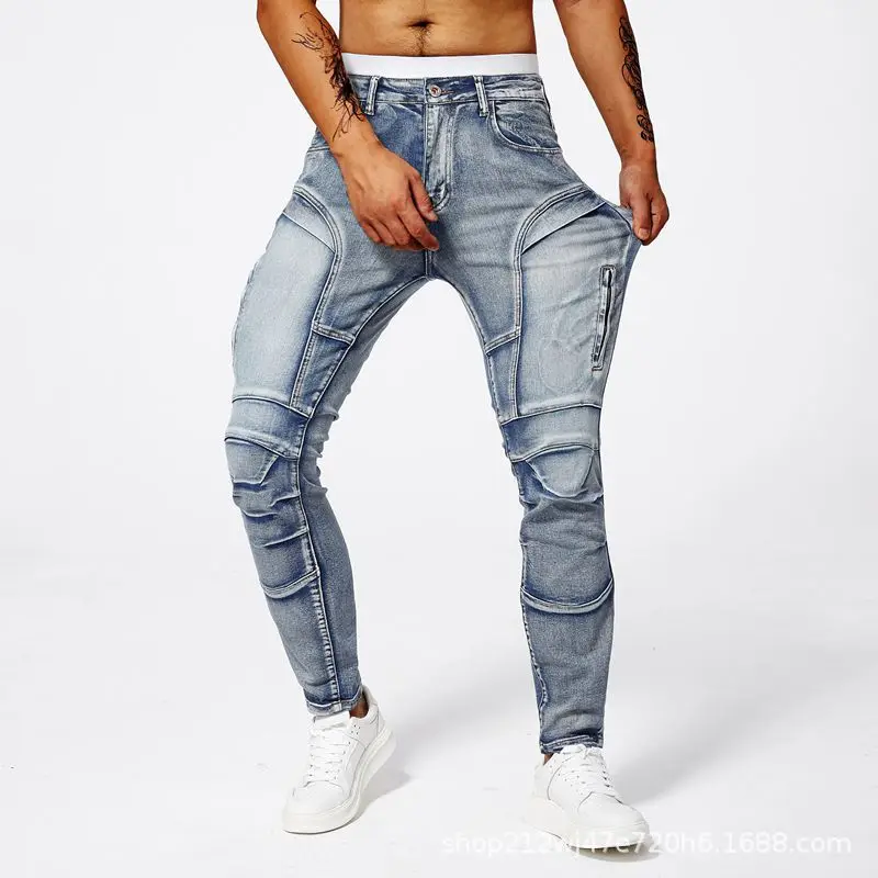 2025 Nouveaux pantalons de loisirs moto jeans pantalons d'équitation tout-terrain motocross pantalons d'équitation conception de fermeture éclair plusieurs poches 1 2025 Nouveaux pantalons de loisirs moto jeans pantalons d'équitation tout-terrain motocross pantalons d'équitation conception de fermeture éclair plusieurs poches 1